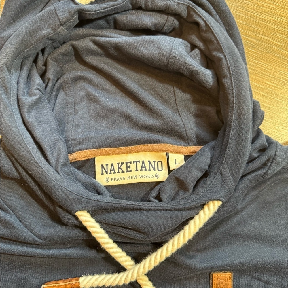 Naketano ladies lightweight navy hoodie Size large - Picture 4 of 10